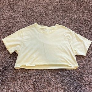 Yellow PacSun crop top
